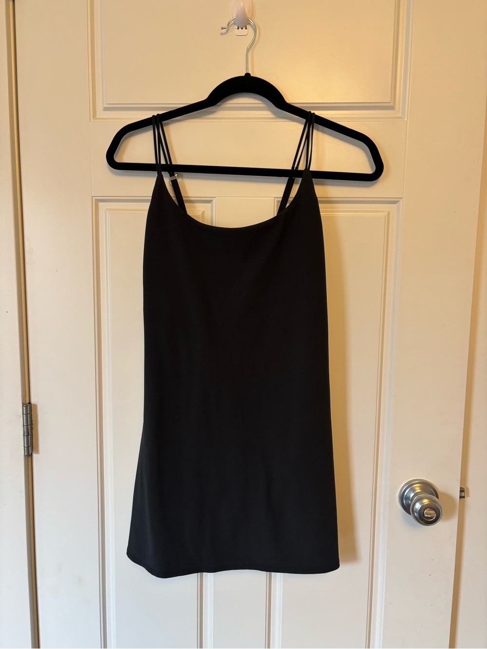 Abercrombie & Fitch Black Double-Strap Slip Top